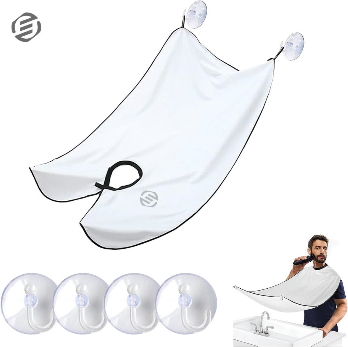 Goedkoopste Baardschort - Baard Schort - Beard Cape - Baardcape - Baard Cape - Kappersmantel - Scheren - Shaving - Trimming - Baardverzorging - Baardaccessoires