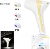 Bol.com Eszenzics™ Laser ontharingsapparaat Premium - IPL Technologie - Veilig en gecertificeerd - 8 niveaus - Incl drie filters... aanbieding