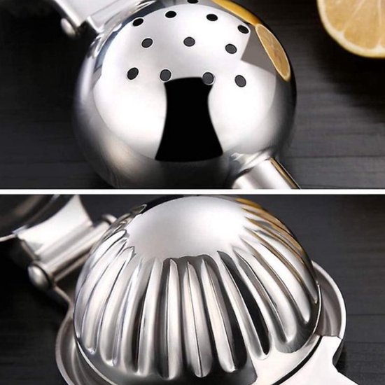 House of Husk Citruspers - RVS Citroenpers - Limoenpers - Sinaasappel juicer - Handmatige Fruitpers van Merkloos — afbeelding 3
