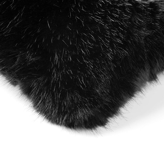 JULIA | Coussin 45x45 cm | Noir | Hoii | Avec coussin intérieur luxueux