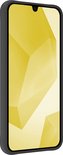 Coque noire pour smartphone avec fond abstrait jaune.