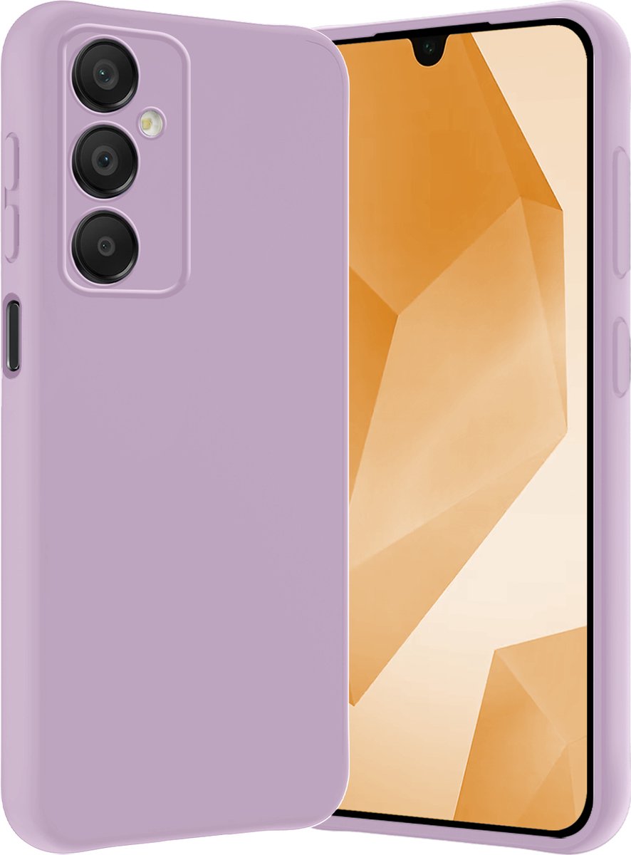 Hoes - Geschikt voor Samsung Galaxy A16 - Sterk & Shockproof - Hoesje Cover - Siliconen Case - Lila
