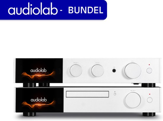 Audiolab 9000A Versterker & 9000CDT Hifi set - Geïntegreerde Versterker - CD-speler - Opticaal & Coax uitgang - Phono – Zilver