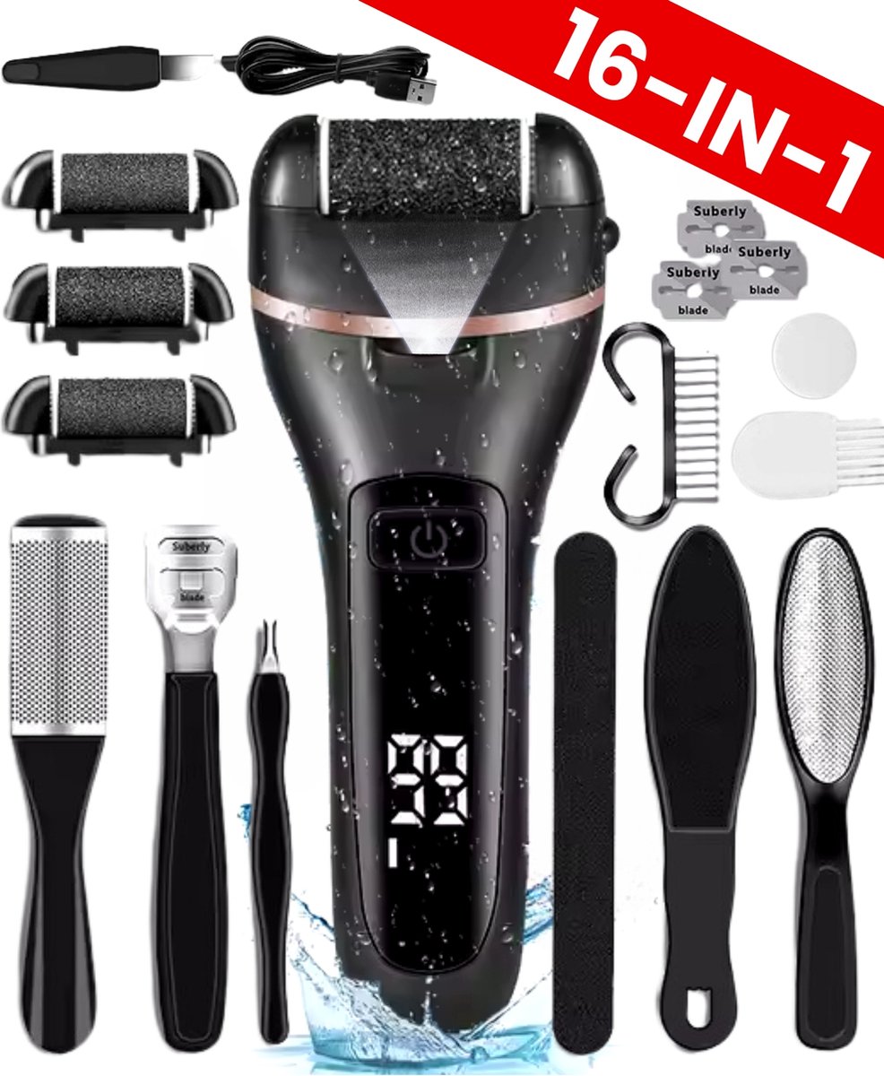 Goedkoopste Boncy® Professionele Eeltverwijderaars set - Elektrische Eeltverwijderaar Pedicuresets - Pedicureset Elektrisch Professioneel - Voetvijl Elektrisch - Eeltvijl - Eeltrasp - Eelt Verwijderaar