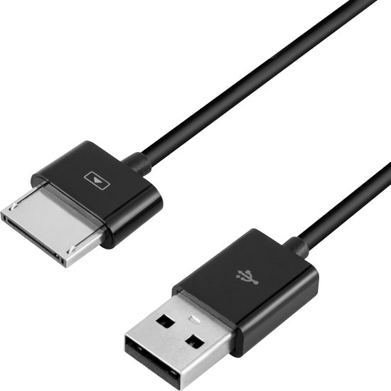 Kwhmobile USB 2.0 Ladekabel Für ASUS EEE Pad Transformer TF101/TF300/TF201/TF700 - 1 Meter, Schwarz
