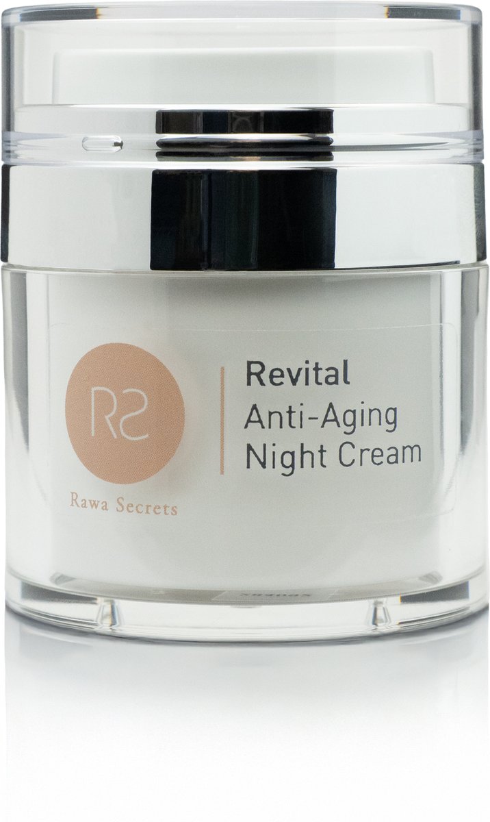 Goedkoopste Rawa Secrets Revital Anti-Aging Night Cream | luxe nachtcreme voor de rijpere huid | Vitamine A | hyaluronzuur | huidverbeterend | anti-rimpel | stimuleert celvernieuwing