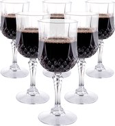 Verres à vin en Plastique Alpina - Set de 6 - 200 ml - Aspect Cristal - Plastique Durci