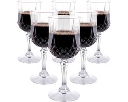 Alpina Wijnglazen - Set van 6 - 200ml - Gehard Kunststof
