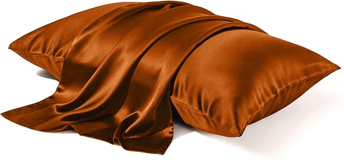 Silkmood Luxe Zijde Kussensloop – 100% Premium Pure Moerbeizijde van de Hoogste Kwaliteit 6A, 22 Momme,, 50x60cm, Gouden Vlam