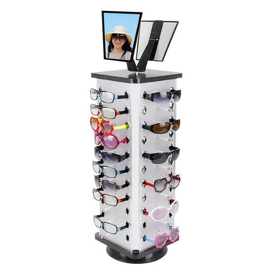 Blesiya 2 Stuks Bril Display Organizer Stand Brilmontuur Zonnebril Brillenrek Houder Brilmontuur Display Stand Gemaakt Van Hout