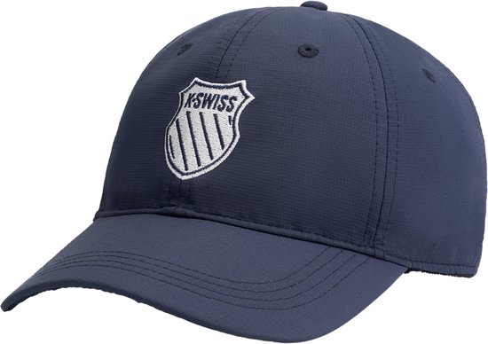 K-Swiss Cap - K-Swiss Cap - Casquette de sport - Casquette de tennis - Casquette Padel - Unisexe - Fermeture Velcro - Blauw
