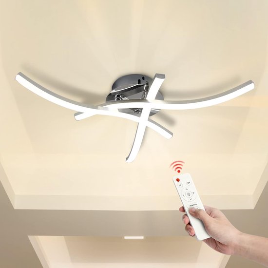 Lindby LED plafondlamp Selian, dimbaar, Infinity Tunnel