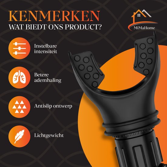 Ademhalingstrainer voor ademhalingsoefeningen - Longtrainer 3-kamer