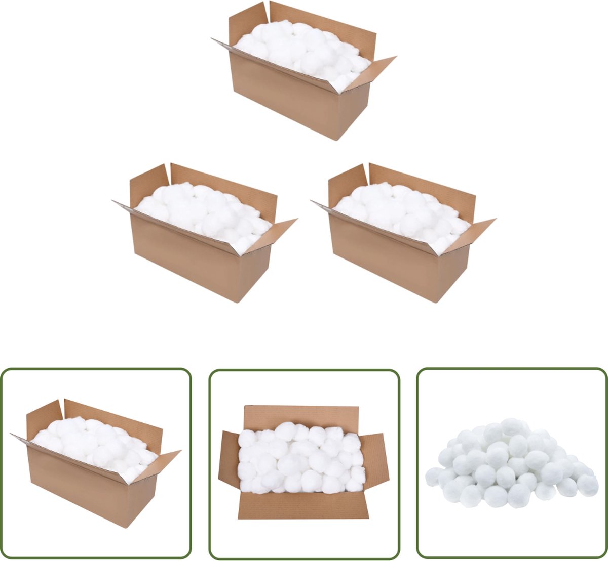 vidaXL Zwembadfiltersysteem – Zwembadfilterballen – Zwembadfilterballen 2100 g PE – Zwembadonderhoud – Zwembadschoonmaak – Poolvilt