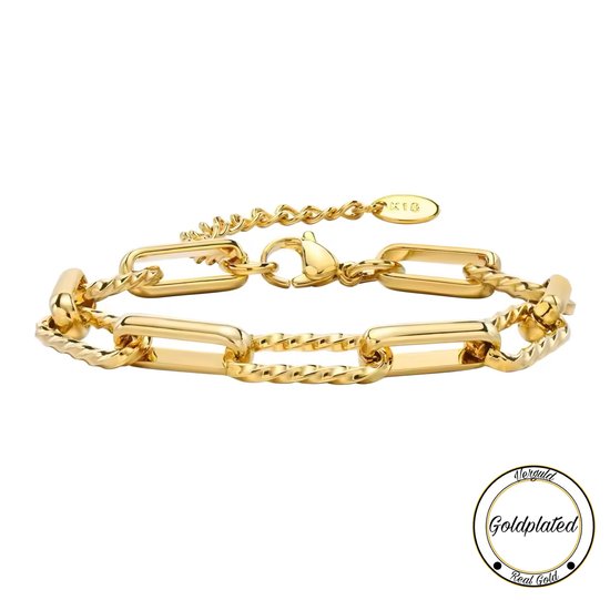 Gouden MY JEWELLERY Armbanden BANGLE GERIBBELD SMAL Gouden MY JEWELLERY Armbanden BANGLE GERIBBELD SMAL