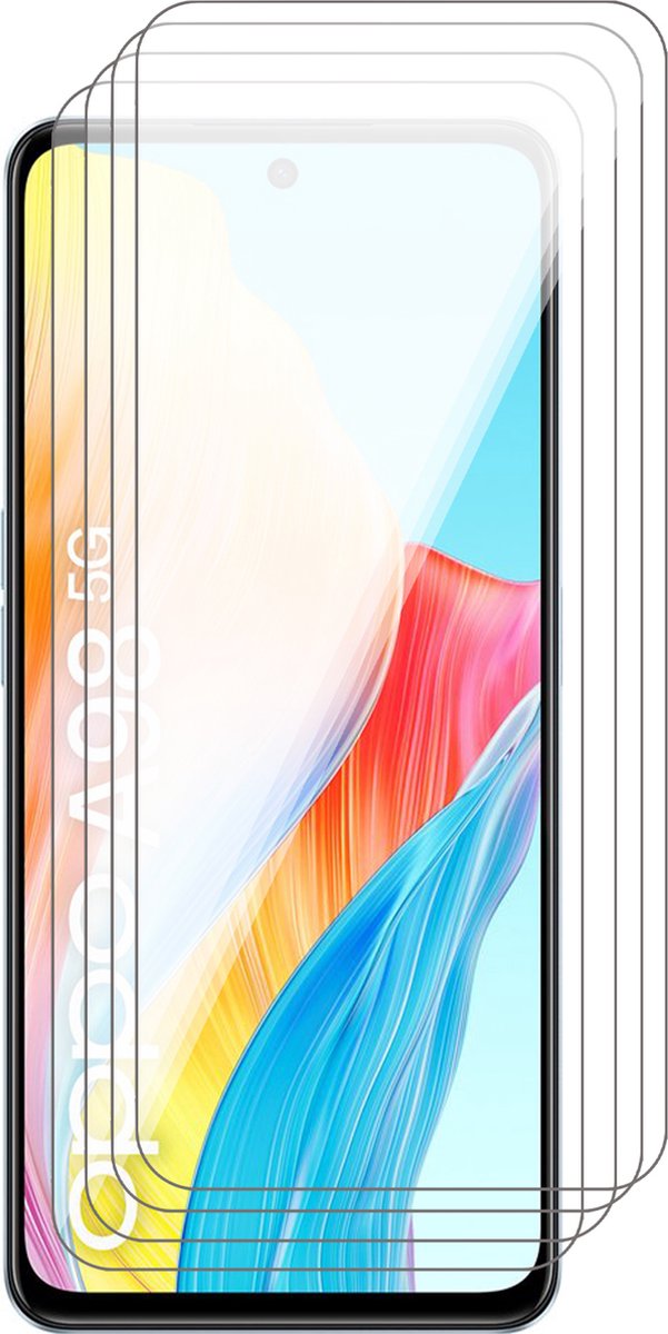 Screenprotector geschikt voor Oppo A98 - 4x Glas Screen Protector