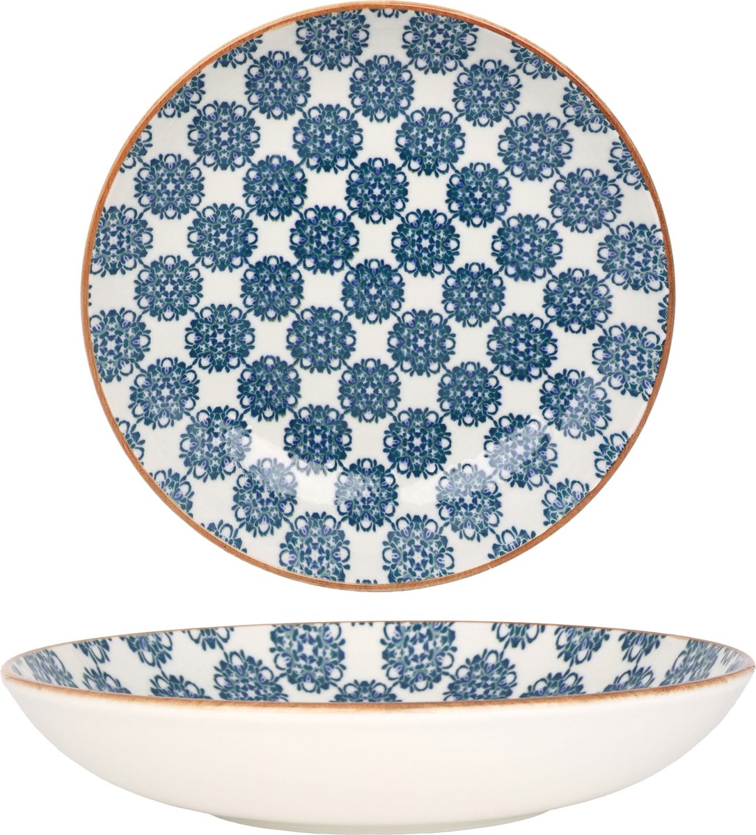Bonna Diepbord - Lotus - Porselein - 23 cm (1000cc) - set van 6