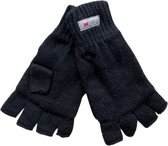 Vingerloze handschoenen - Dames handschoenen - Handschoenen zonder vingers - Thinsulate - Wol - Zwart