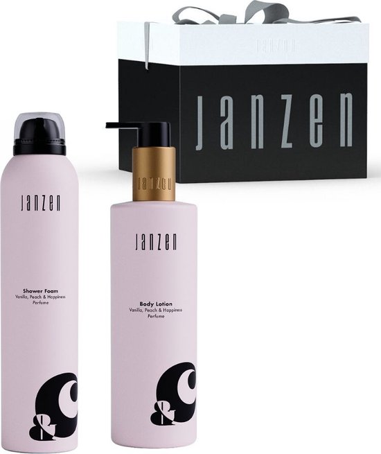 Janzen Shower Giftset &C Vanilla Peach & Happiness