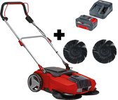 Einhell Accu Veegmachine TE-SW 18/610 Li Solo - Power X-Change - 18 V/Li-ion - Vuilcontainer van 20 L - Werkbreedte: 61 cm - Inclusief 4.0Ah accu, lader & 2x reserve borstel