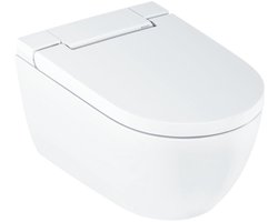 Geberit AquaClean Alba douchewc - 37.5x56.5x40.5cm - spoelrandloos - diepspoel - afstandsbediening - KeraTect - glans wit