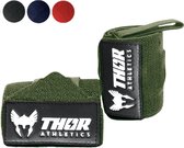 Thor Athletics Wrist Wraps - Extra Sterk - Fitness - Polsbrace voor Krachttraining - Ondersteuning voor Pols - 60 cm - Army Green - One Size