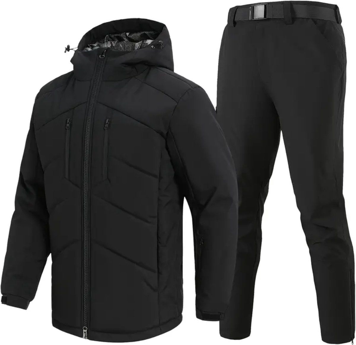 Bovista Skipak - SkiBroek - Skijas - Ski Suit - Wintersport - Heren - 2-Delig - Zwart - Winter - Maat L