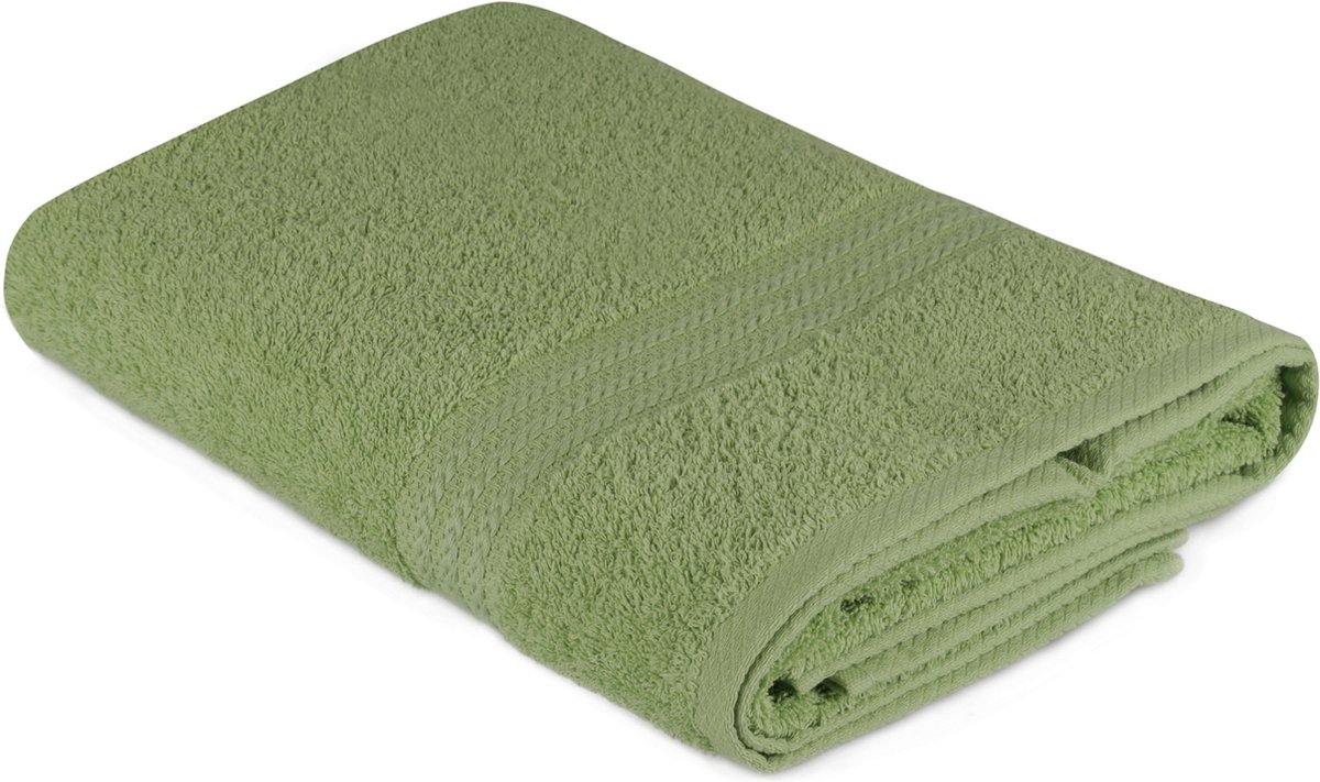 Asir badhanddoek - 100% katoen, 500 g/m², 70 x 140 cm, groen