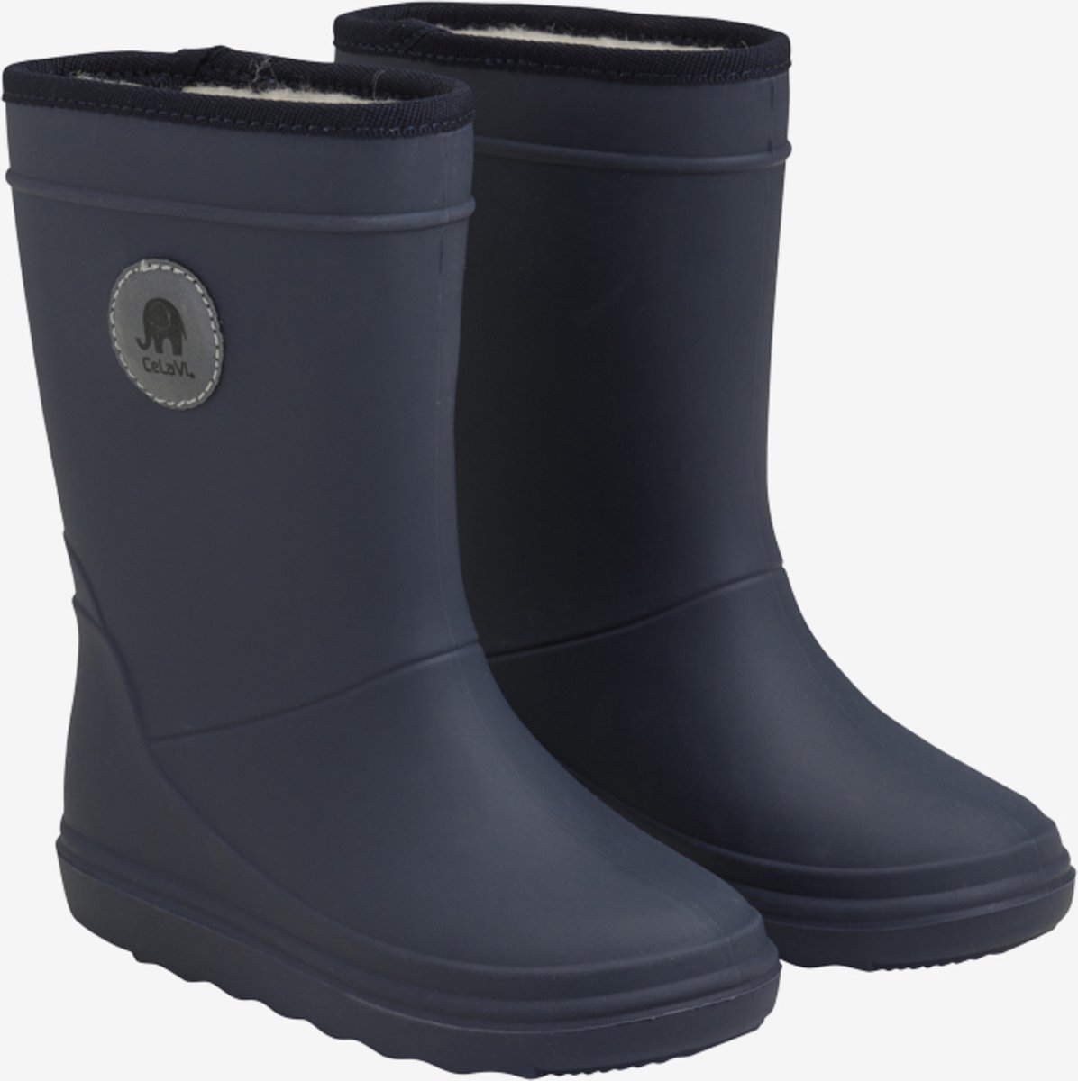 CeLaVi - Thermo - Regenlaarzen - Warme thermische laarzen - Rubber - ZONDER weekmakers - voering van zachte wol - NEEM 2 MATEN groter - Blue Night - Kleur: 795 - (Schoenmaat 23) = Laarzen maat 25