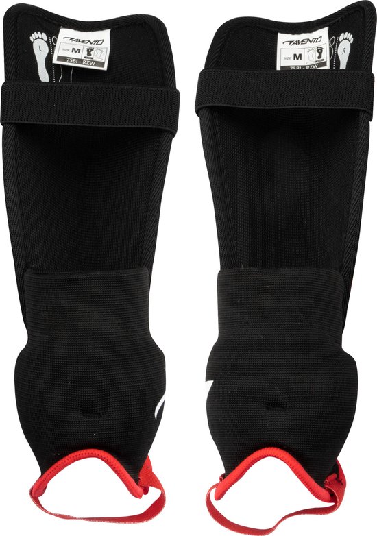 Avento Scheenbeschermers - Pro-Style Soft - Rood/Zwart - Maat L