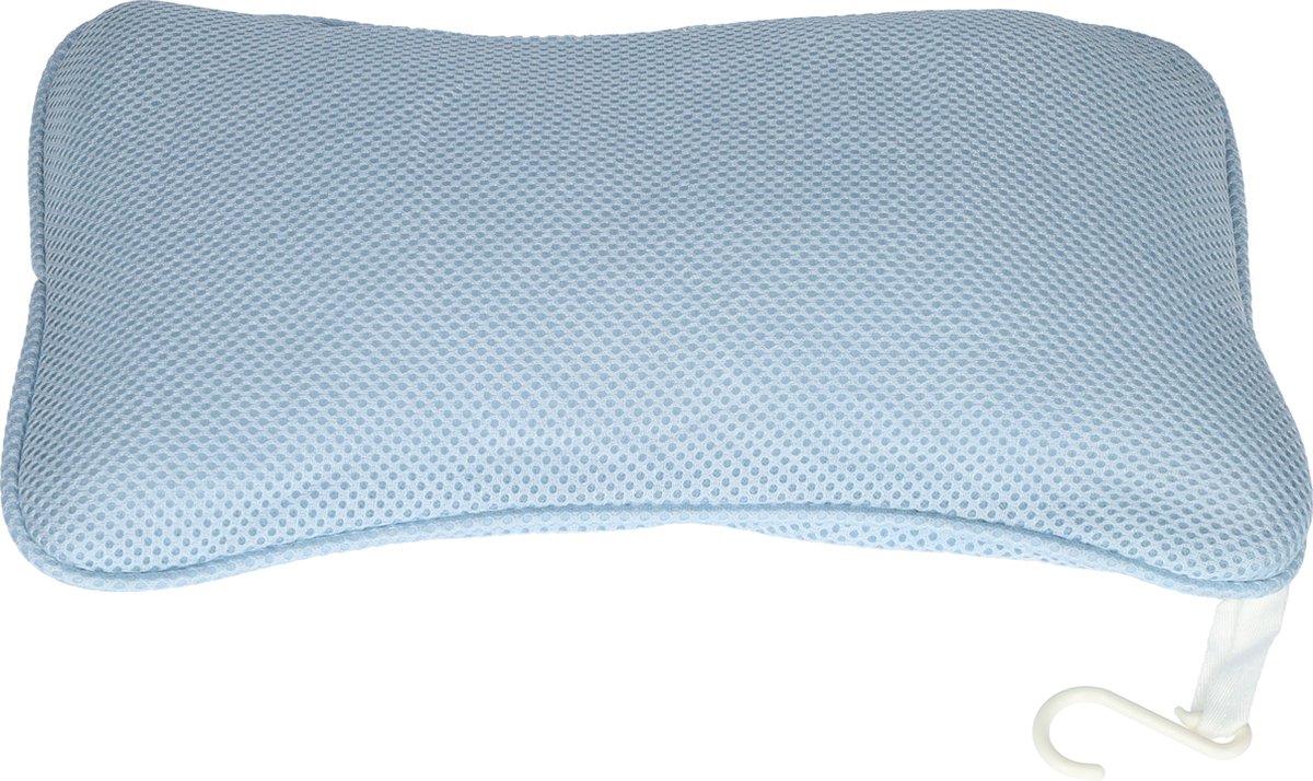 Goedkoopste Badkussen - Nekkussen - Kussen voor in bad - Maximaal comfort - Met zuignappen - Compact formaat - Makkelijk mee te nemen - Met ophanghaakje - Blauw