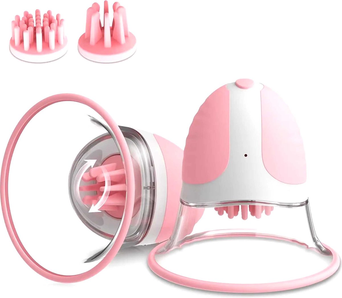 RedParrot tepel vibrator set van 2 - Zuig en tril standen - Vacuüm tepelzuiger - 360 graden vibrerend - 10 vibratiestanden