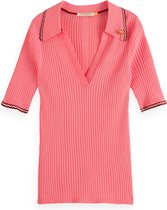 Scotch & Soda T-shirt tricoté à col côtelé Pull pour Femme - Taille L