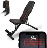 Achat CITYSPORTS banc d'haltères multifonctionnel réglable, banc multifonctionnel avec sangles d'entraînement, siège confortable, facilement pliable, adapté aux utilisateurs à domicile et au bureau Black