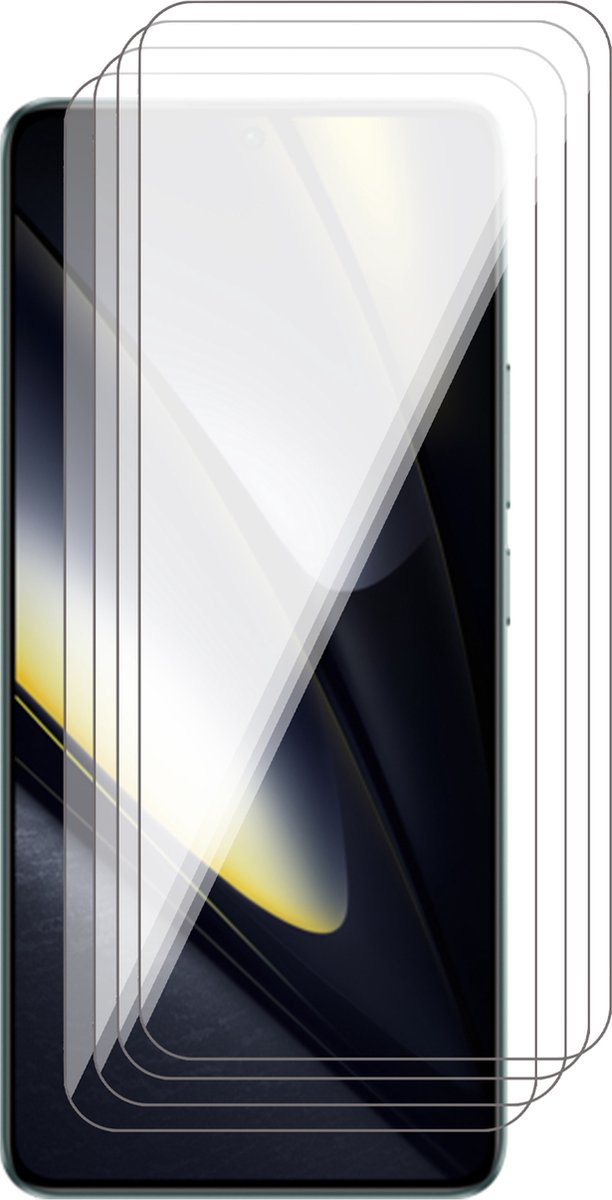 Screenprotector geschikt voor Poco F6 Pro - 4x Glas Screen Protector
