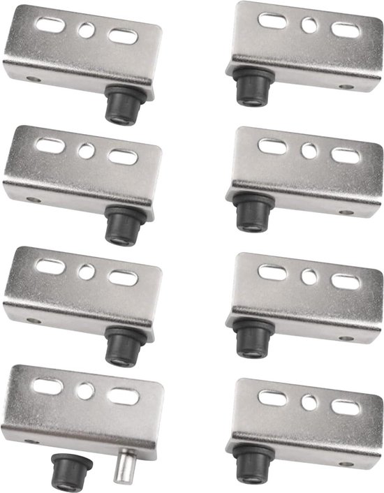 8 stuks scharnierreparatieplaat, scharnierreparatieset voor keukenkastkasten roestvrijstalen deurscharnier montageplaatset met gaten deurscharnier reparatieplaat met 48 stuks schroeven