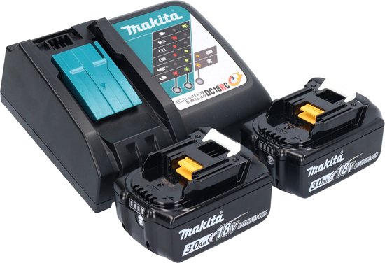 Makita DHW 180 RF accudrukreiniger 18 V 24 bar + 2x accu 3.0 Ah + lader van Makita — afbeelding 3