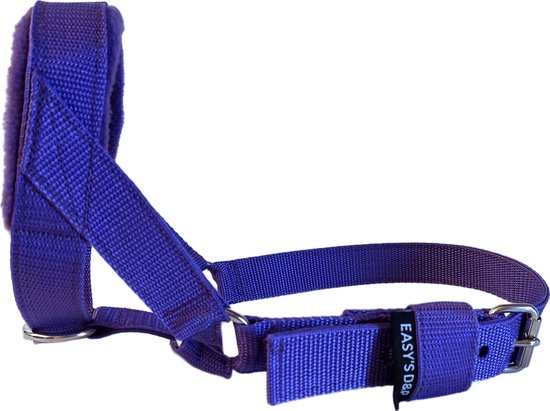 Hoofdhalster hond - Anti trek - Paars - Maat XL - Gevoerd - Antitrek hoofdhalster hond - Halster hond - Anti trek hond - Training band