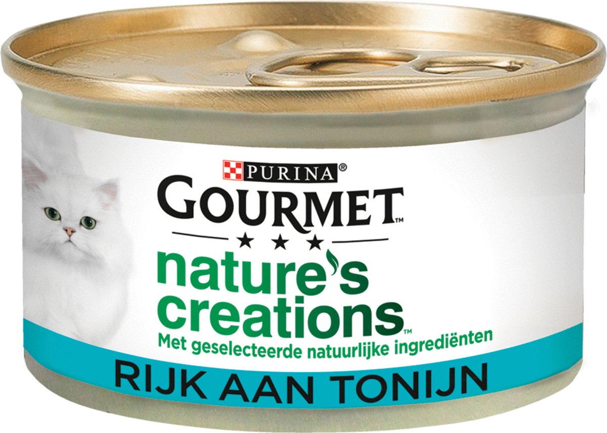 Gourmet Nature&apos;s Creations met tonijn nat kattenvoer (blik 85 gr) 24 x 85 g