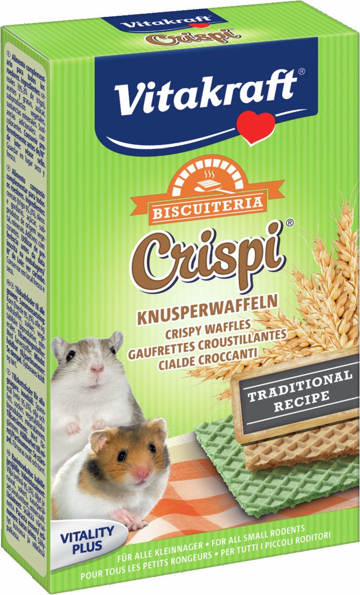 Vitakraft Hamsterwafels Crispi’s – 3 à 15 gr – Hamstersnack
