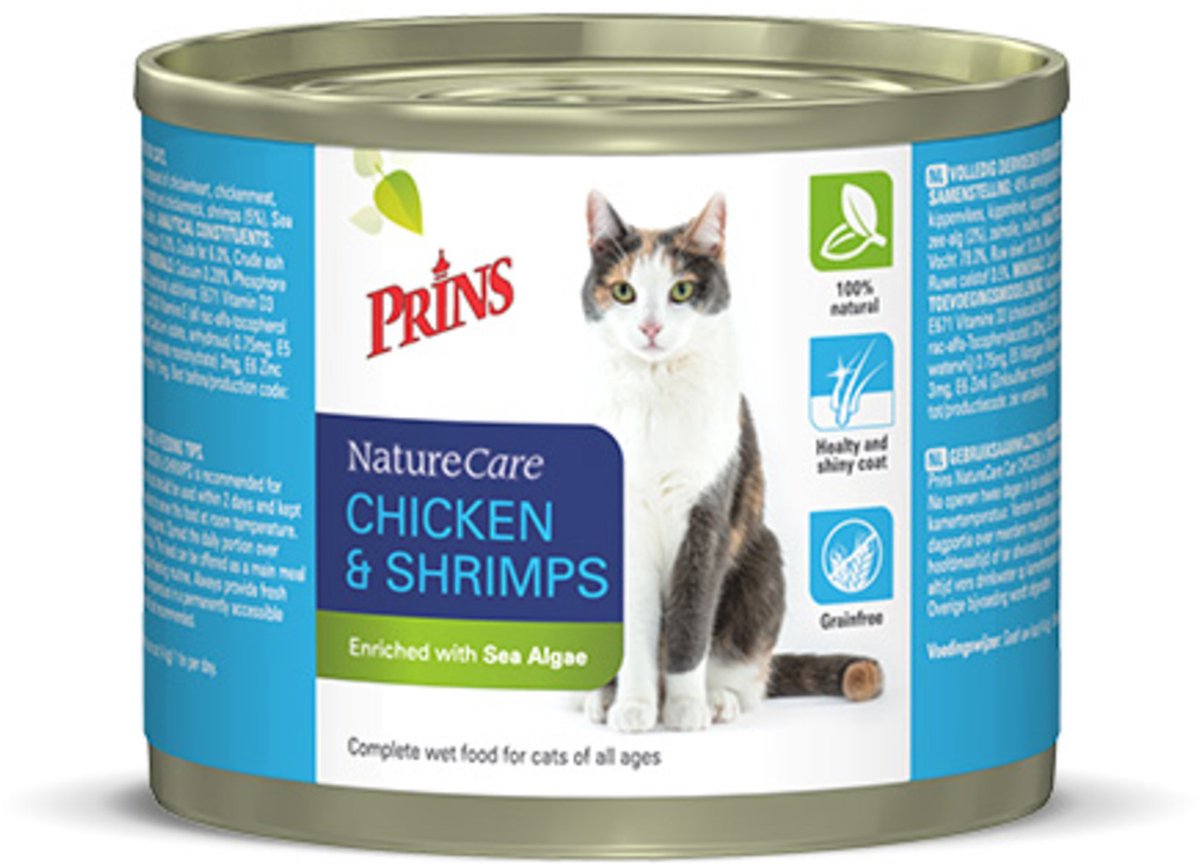 Prins NatureCare Cat Chicken&Shrimps 200gr