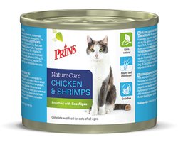 Prins NatureCare Kattenvoer Nat Kip & Garnaal 200 gr