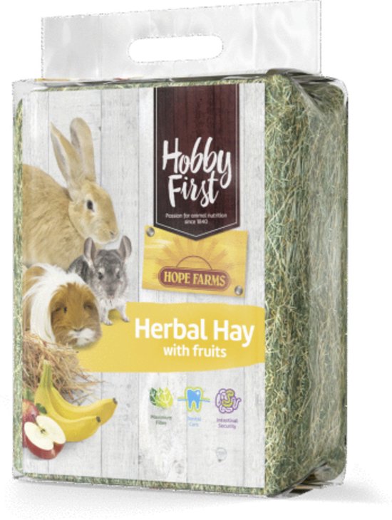 Hobbyfirst Hope Farms Herbal Hay With Fruits - Ruwvoer - 1 kg