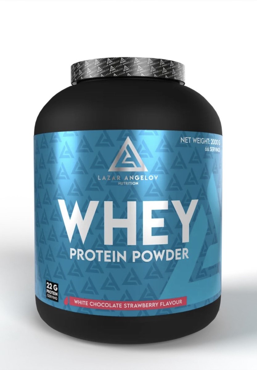 Goedkoopste Lazar Angelov Whey protein powder White chocolate strawberry – 2000g
