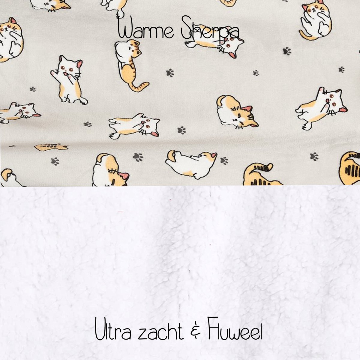 JAXY - Hoodie Deken Kinderen - Fleece Deken Met Mouwen - Snuggle Hoodie - Oodie Kids - 1150 gram - Kat — cadeau in Wonen & Interieur - foto 7