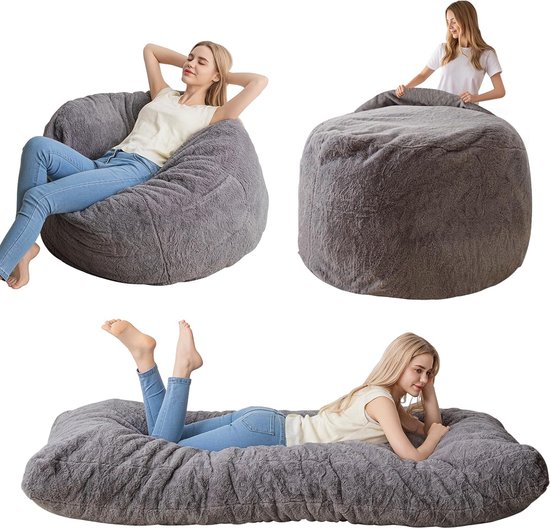 JGS ® Veelzijdig Omschakelbare Zitzak Bed - Van Zitzak naar Comfortabel Bed voor Jong en Oud