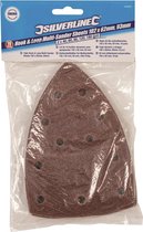 Silverline Klittenband schuurvellen - 105 x 152 mm - diverse korrelgroftes - 10 stuks