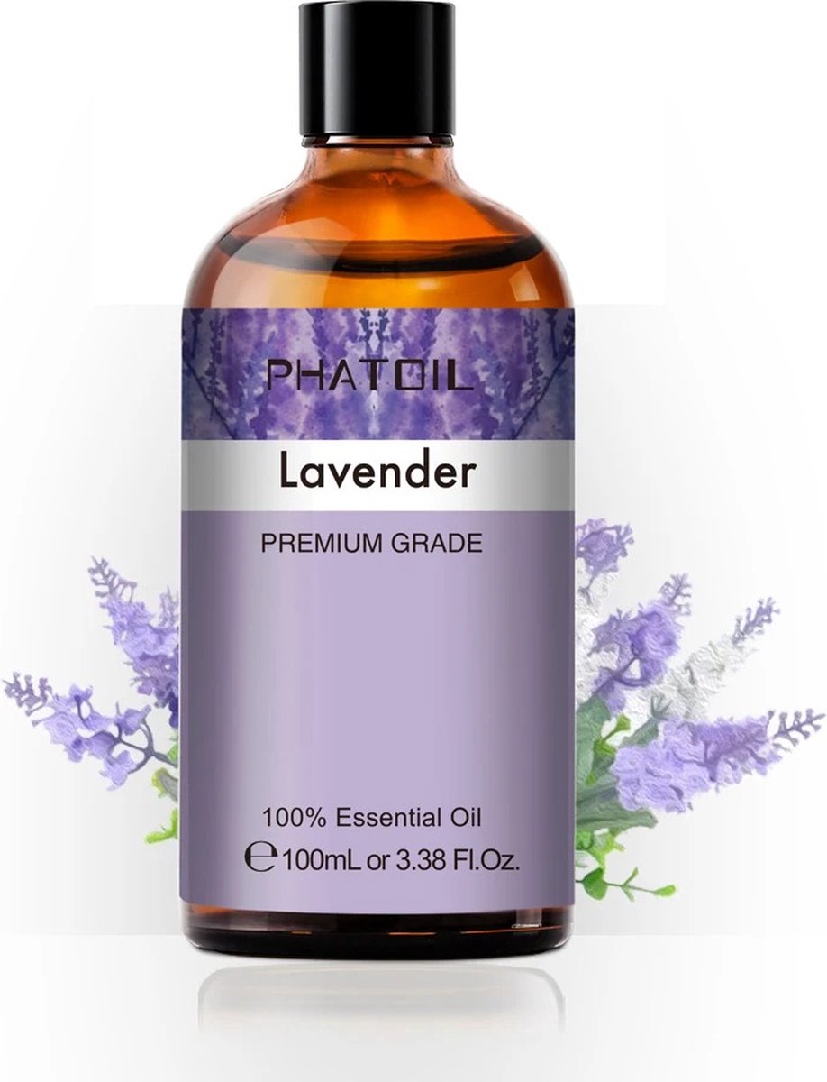Goedkoopste PHATOIL - Aroma Oliën - Lavendel Essentiële Oliën - UV bestendigd flesje - Met druppelaar - 100ML