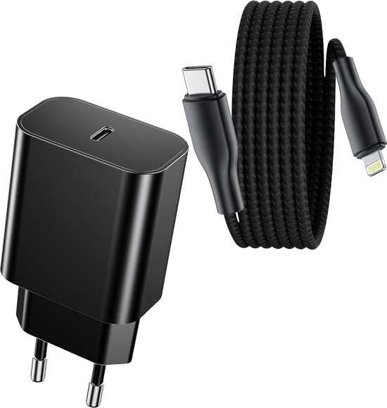 Snellader Set geschikt voor iPad en iPhone - Oplader - 3 Meter