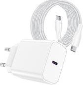 Snellader - Power Delivery 3.0 - USB C Oplader - USB C Kabel naar USB C kabel - 3 Meter